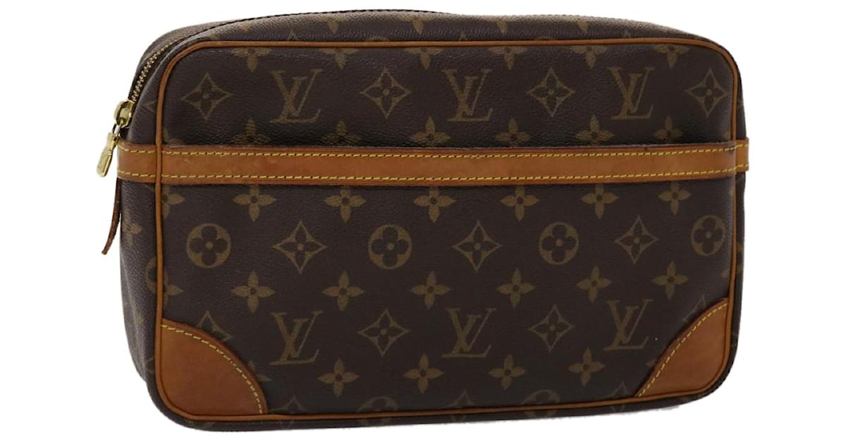 LOUIS VUITTON MONOGRAM COMPIEGNE 28 CLUTCH BAG YK7465 – TheBabyBirkin