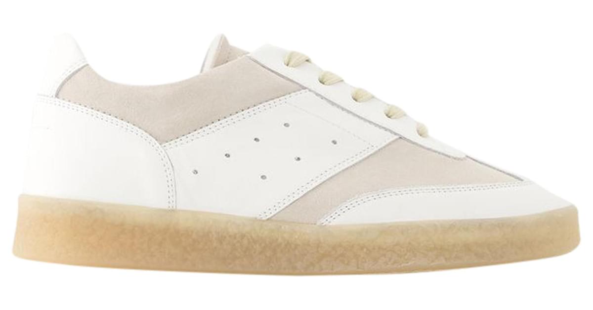 Maison Martin Margiela 6 Court Sneakers - MM6 Maison Margiela - Leather ...