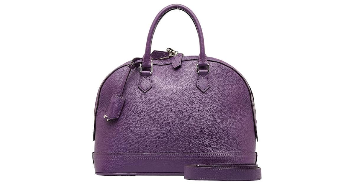 Louis Vuitton Parnassea Alma PM M48881 Purple Leather Pony-style