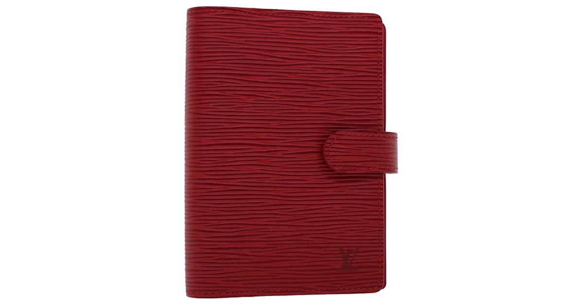 Preloved Louis Vuitton Red Epi Porte Monnaie Billets Tresor Bifold