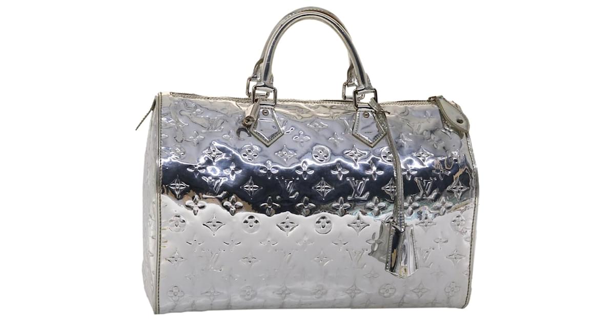 A SILVER MONOGRAM VERNIS SPEEDY MIRROR BAG