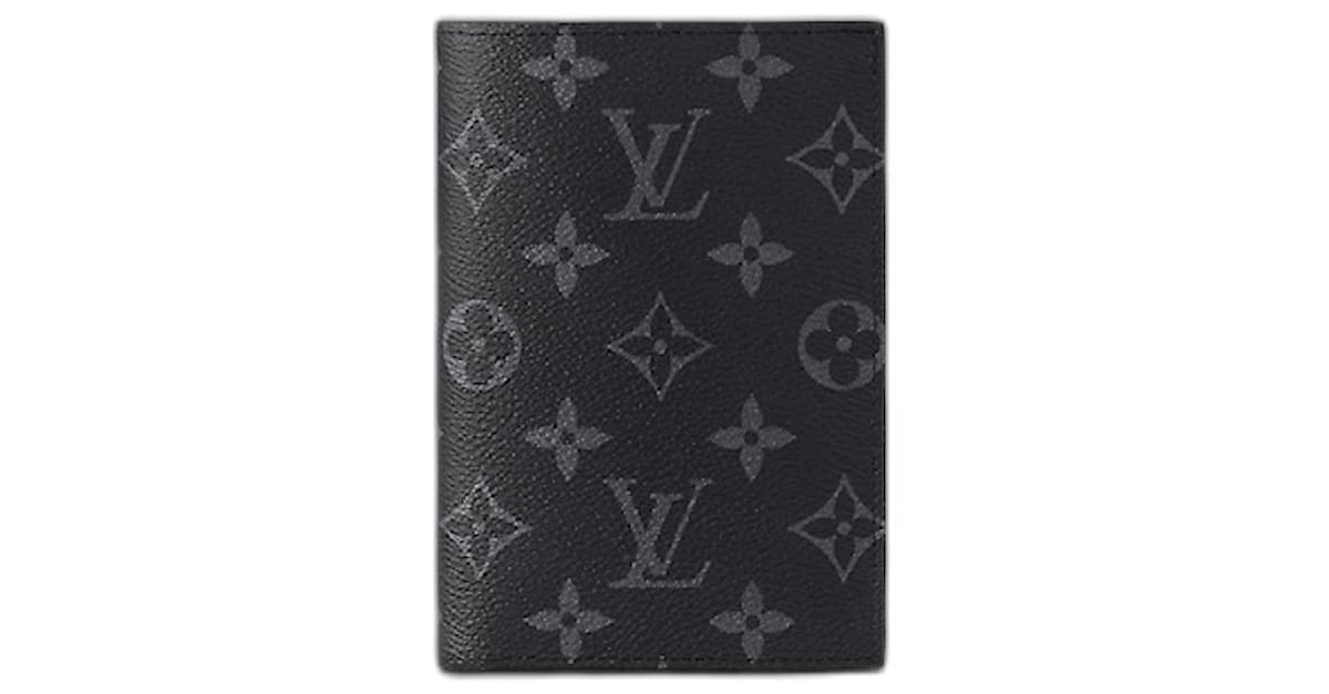 Louis Vuitton Passport Cover Monogram Eclipse Black/GreyLouis