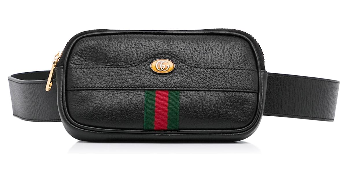 Gucci Ophidia Gg Belt Bag In Dark Grey