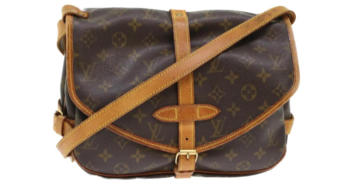 LOUIS VUITTON Shoulder Bag M42256 Saumur 30 Monogram canvas/Leather Br –