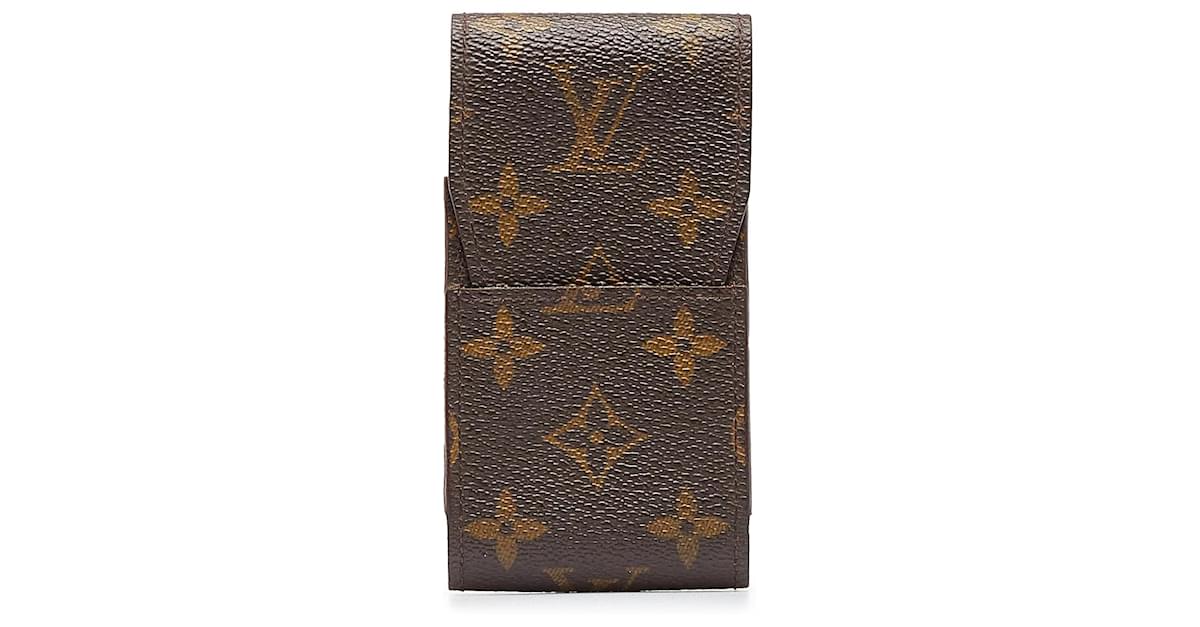 Louis Vuitton Brown Monogram Cigarette Case Cloth ref.968679