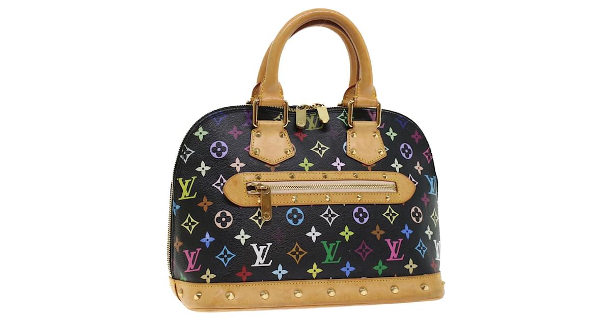 Authentic Louis Vuitton Alma multicolor black, Luxury, Bags