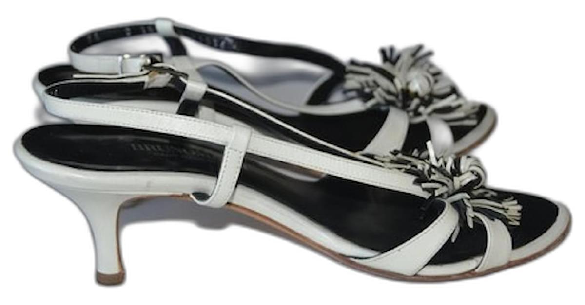 Bruno Magli sandali White Leather ref.969008 Joli Closet