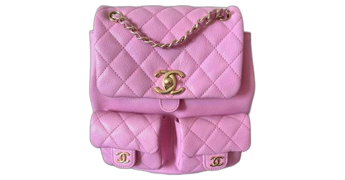 Executive 23P Chanel Backpack Timeless/ classique Pink Leather ref.969395
