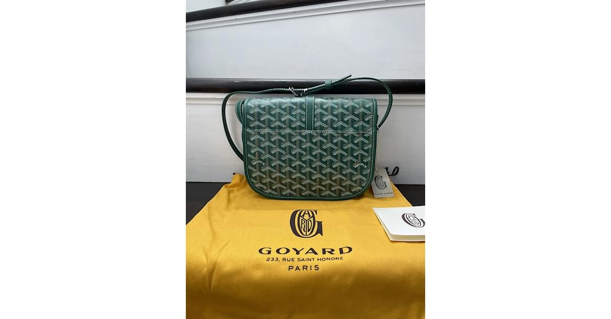 Goyard Goyardine Belvedere II Green PM Messenger Bag, BELVE2PMLTY09CL09P