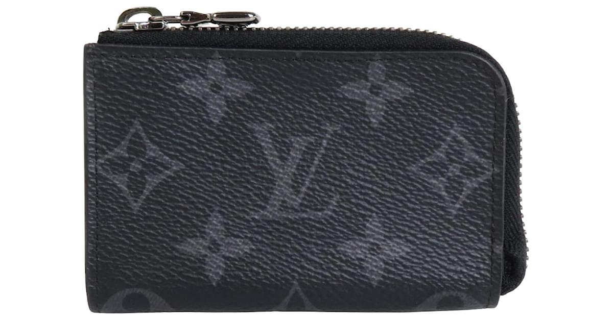 Louis Vuitton Monogram Eclipse Porte Monnaie Jour Zip Coin Purse