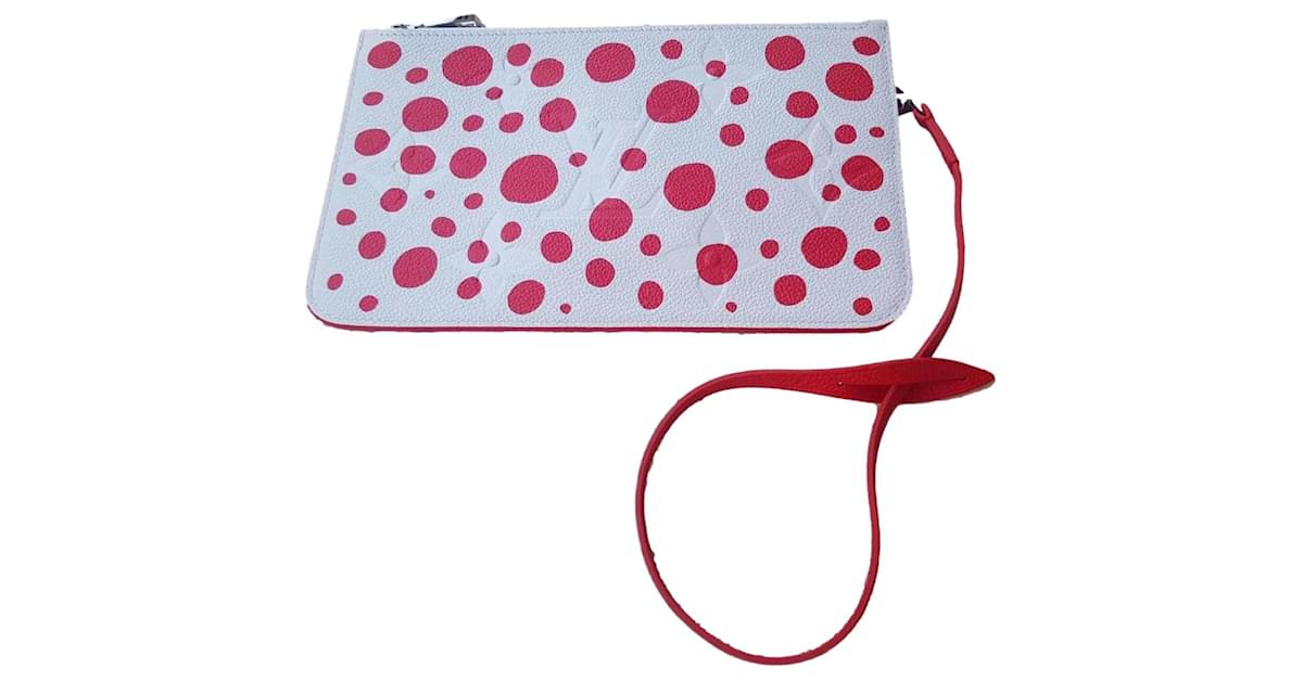 Louis Vuitton Ltd. Ed. Neverfull Pochette Yayoi Kusama in Red