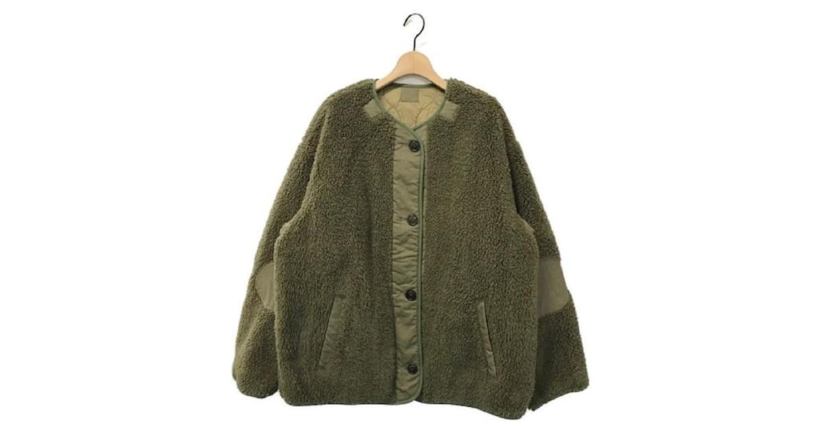 ISABEL MARANT ETOILE Reversible Boa Jacket Olive green Synthetic