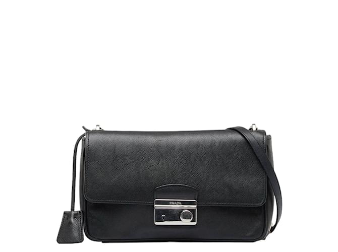 ショルダーバッグ・ポシェット Prada \"Prada Buckle\" shoulder bag Prada Pebbled Leather Buckle Shoulder Bag Orange