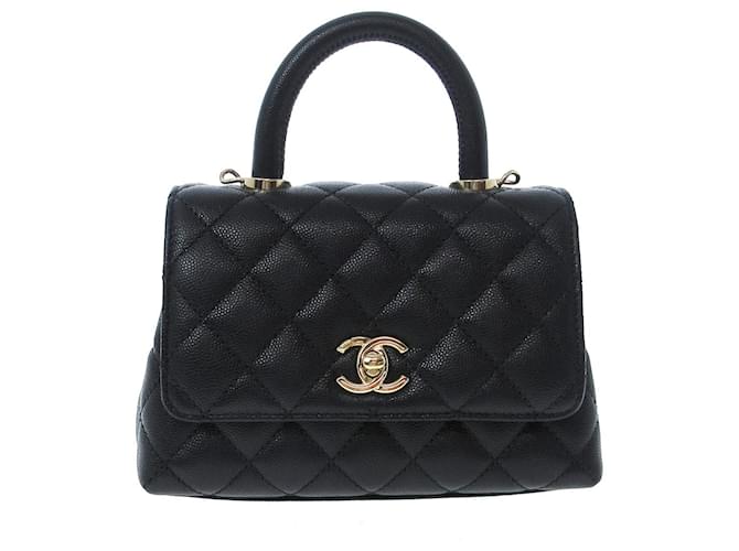 Chanel Coco Handle Black Leather ref.JC971700 (Sold) - Joli Closet
