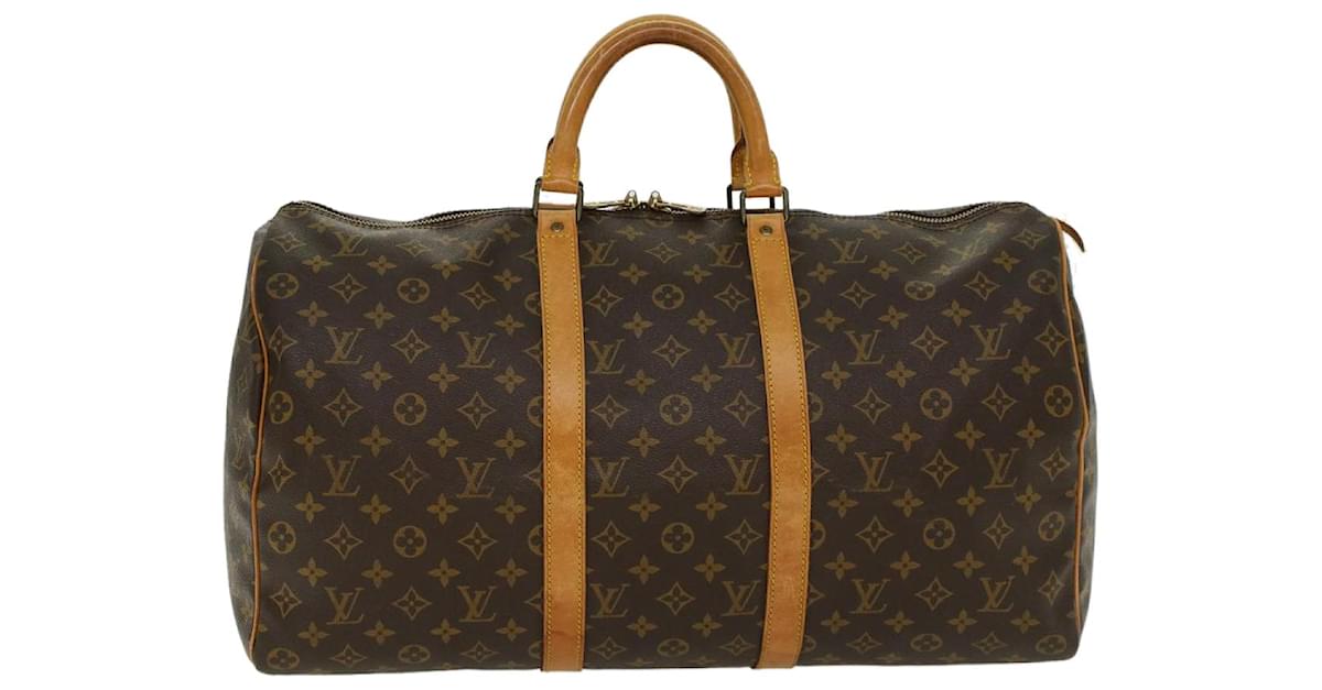 Louis Vuitton Monogram Keepall 50 Boston Bag M41426 LV Auth 46042