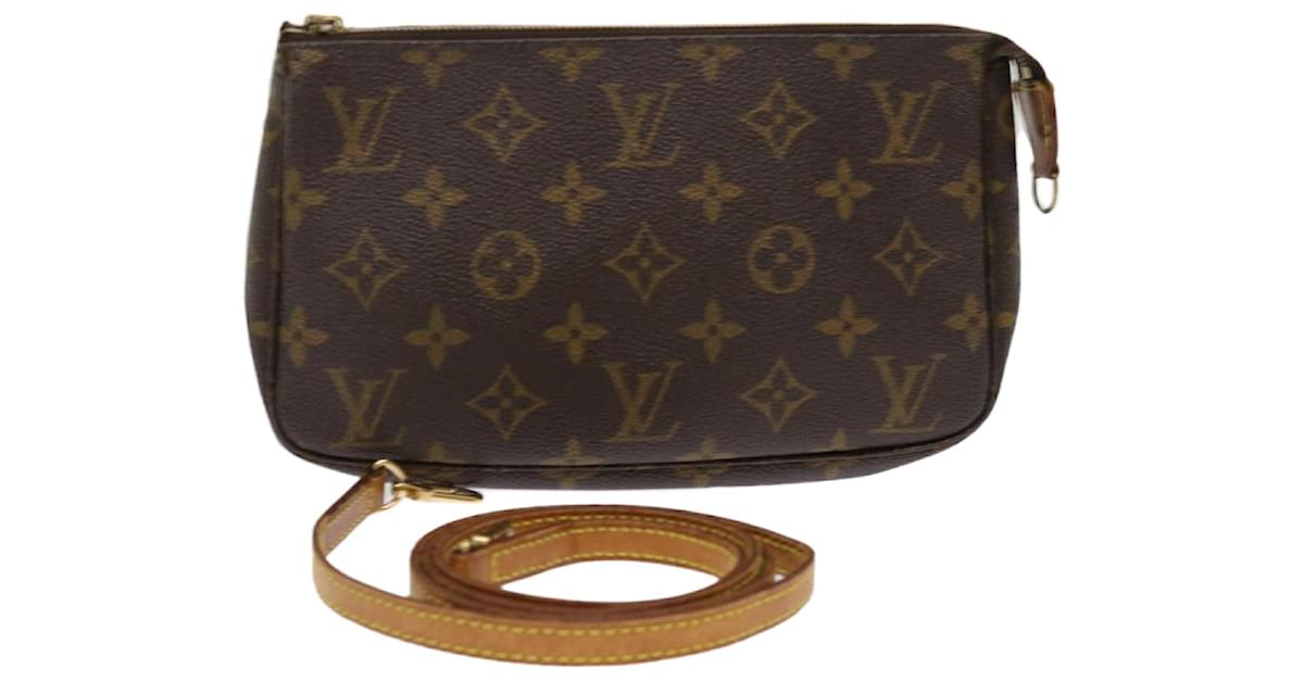 LOUIS VUITTON Monogram accessoire M51980 Small Handbag Brown