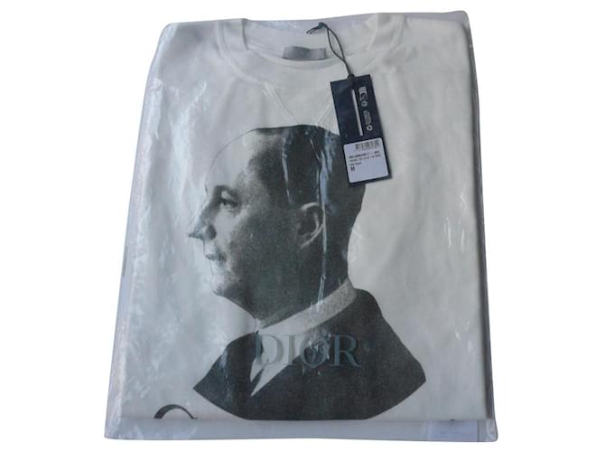 DIOR New white t-shirt with Christian Dior image in TM