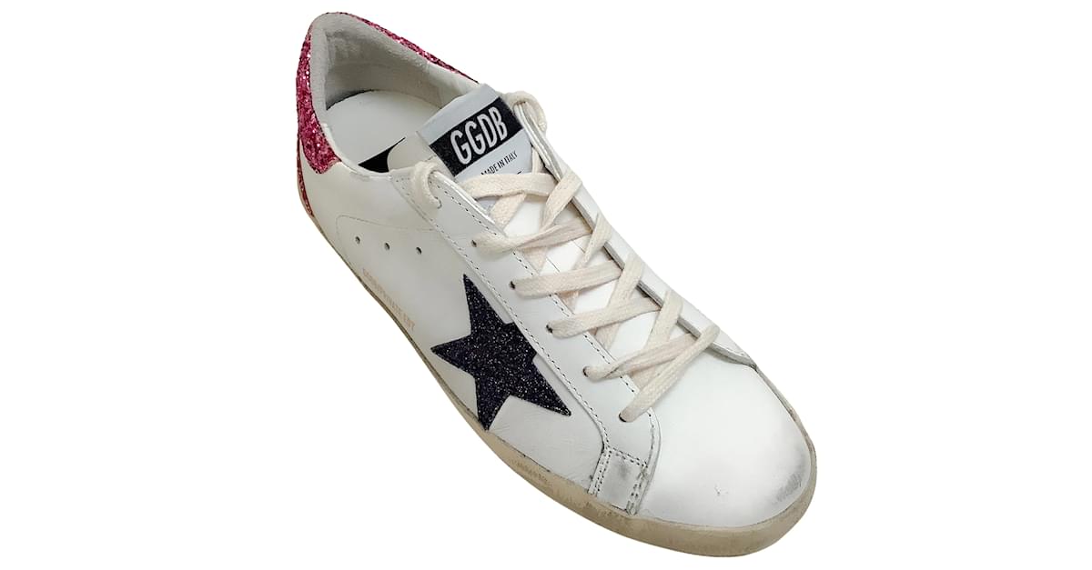 Golden Goose Deluxe Brand Superstar Classic with Pink Glitter