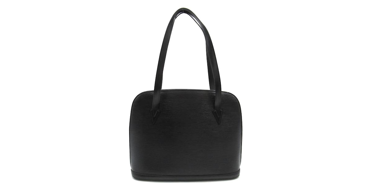 Louis Vuitton Lussac M52282 Epi Leather Shoulder Tote Bag Black