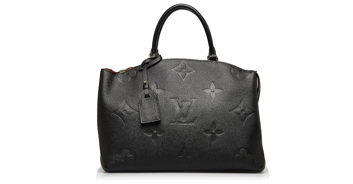 Louis Vuitton Black Monogram Empreinte Grand Palais MM Leather ref
