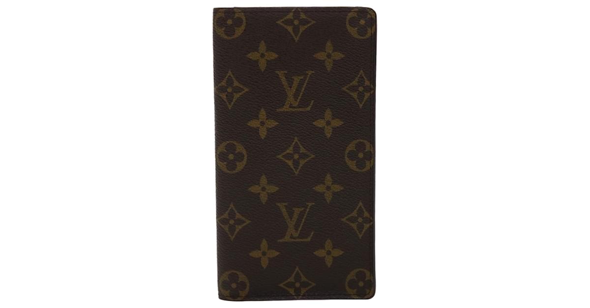 Louis Vuitton Porte carte credit bifold Brown Cloth ref.1001019 - Joli  Closet