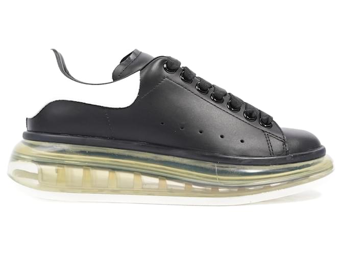 Alexander McQueen Oversized Sneaker Bubble Black Leather White