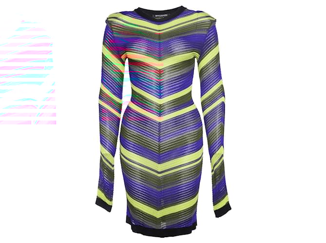 ワンピース BALMAIN 'Nastro Balmain' dress Multicolor Balmain Dress, FR38 - Huntessa Luxury Online Consignment