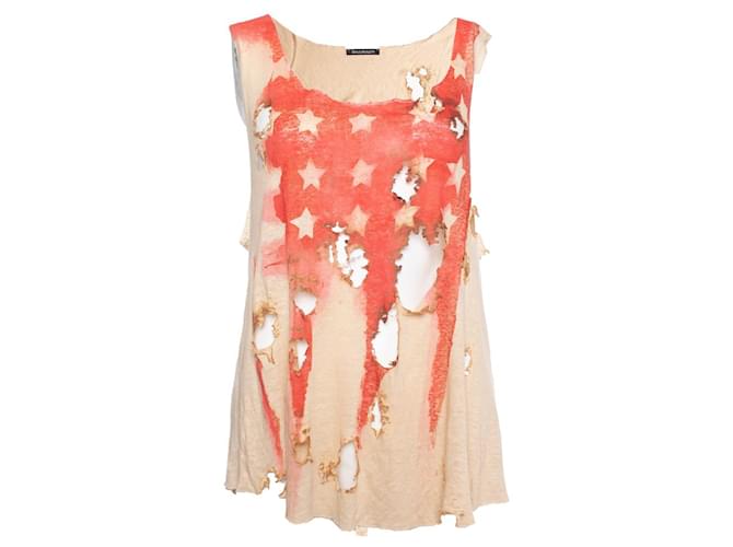 Balmain, tank top with American flag Multiple colors Linen