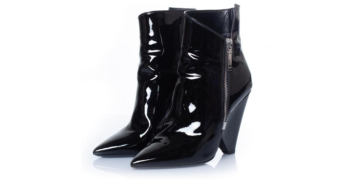 Saint laurent on sale niki ankle boots