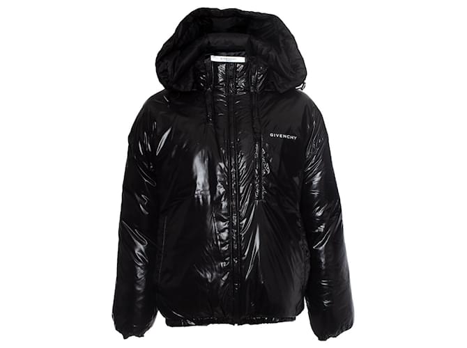 ジャケット・アウター GIVENCHY 90's Reversible Padded Coat 50 Givenchy logo-print Puffer Jacket | Black | FARFETCH