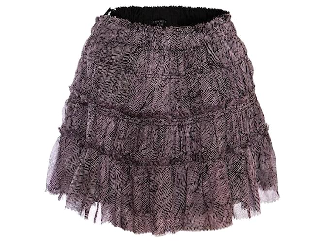 Jupe longue complet de couleur violette , taille small ( S ) - Shopping