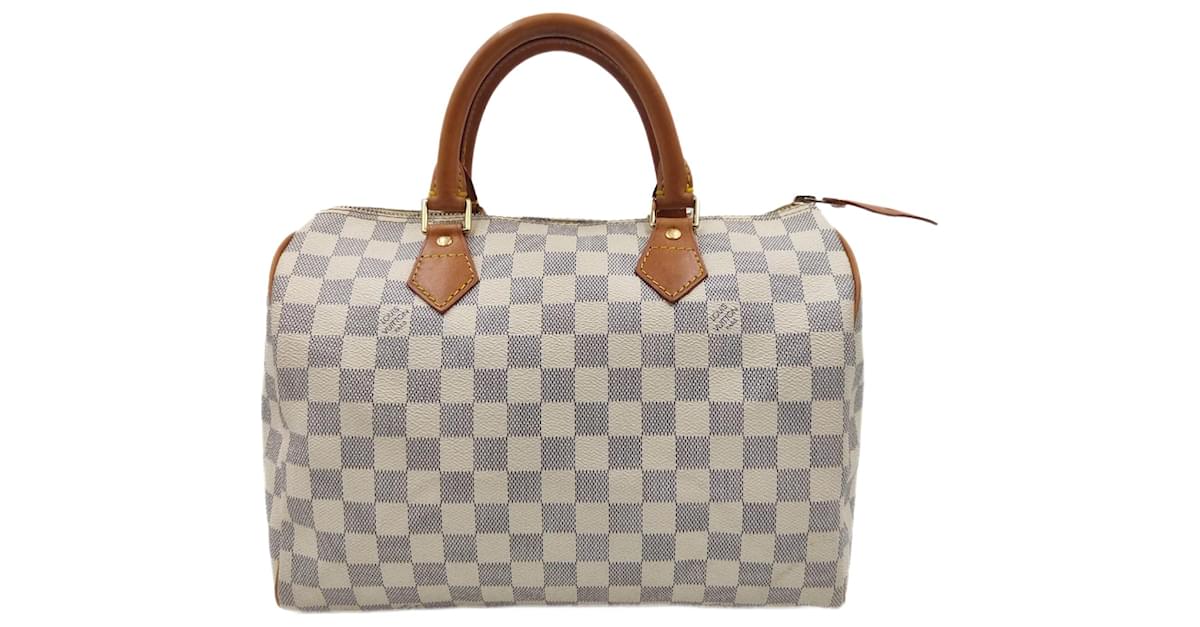 Louis Vuitton Speedy Bandouliere 30 Damier Azur in Coated Canvas