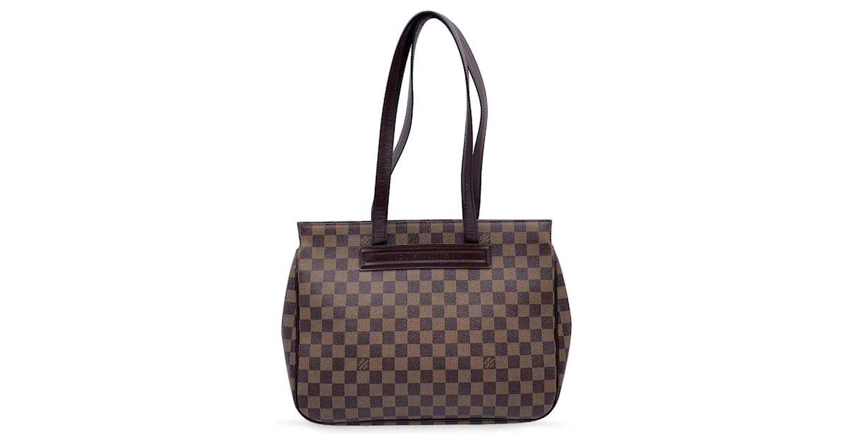 Pre-Owned Louis Vuitton Parioli GM Damier Ebene Brown 