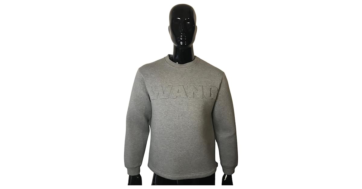 Alexander Wang X H&M gray sweatshirt Grey Cotton Elastane Modal ref.1004442  - Joli Closet