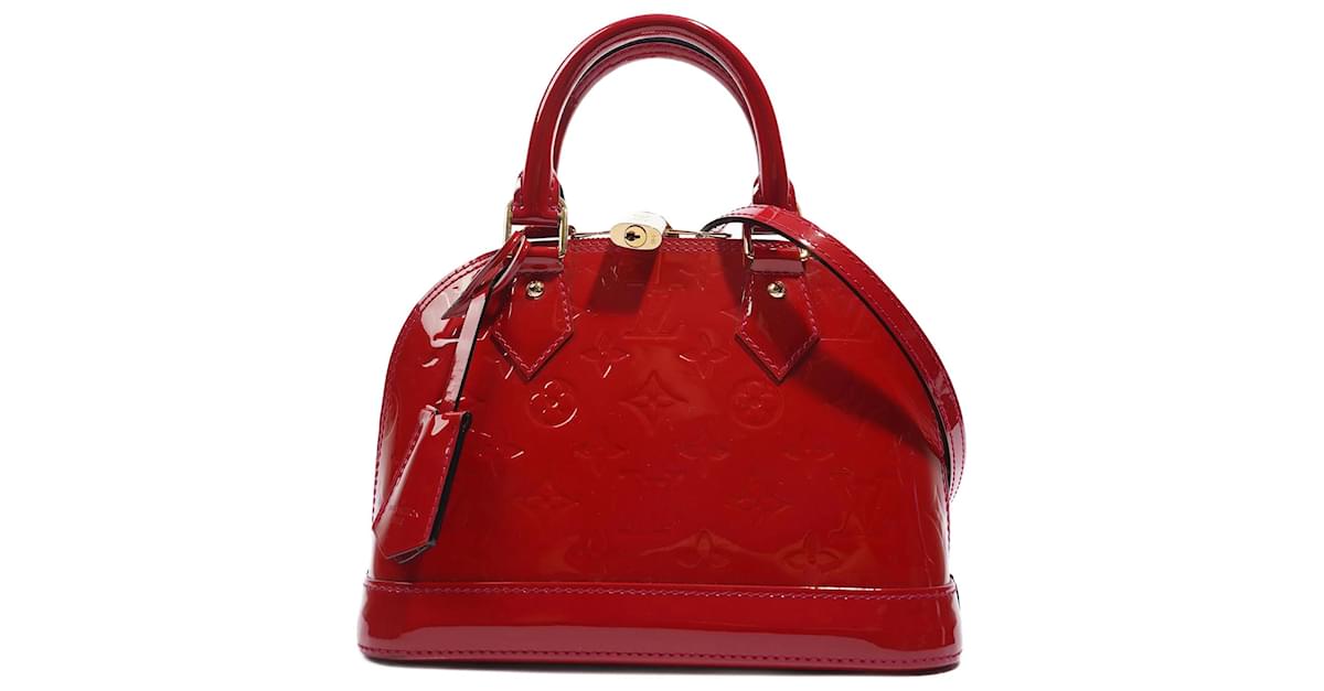 Louis Vuitton Alma Red Vernis Leather BB ref.1005531 - Joli Closet