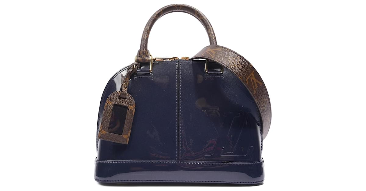 Louis Vuitton Vernis Alma BB Bag Blue