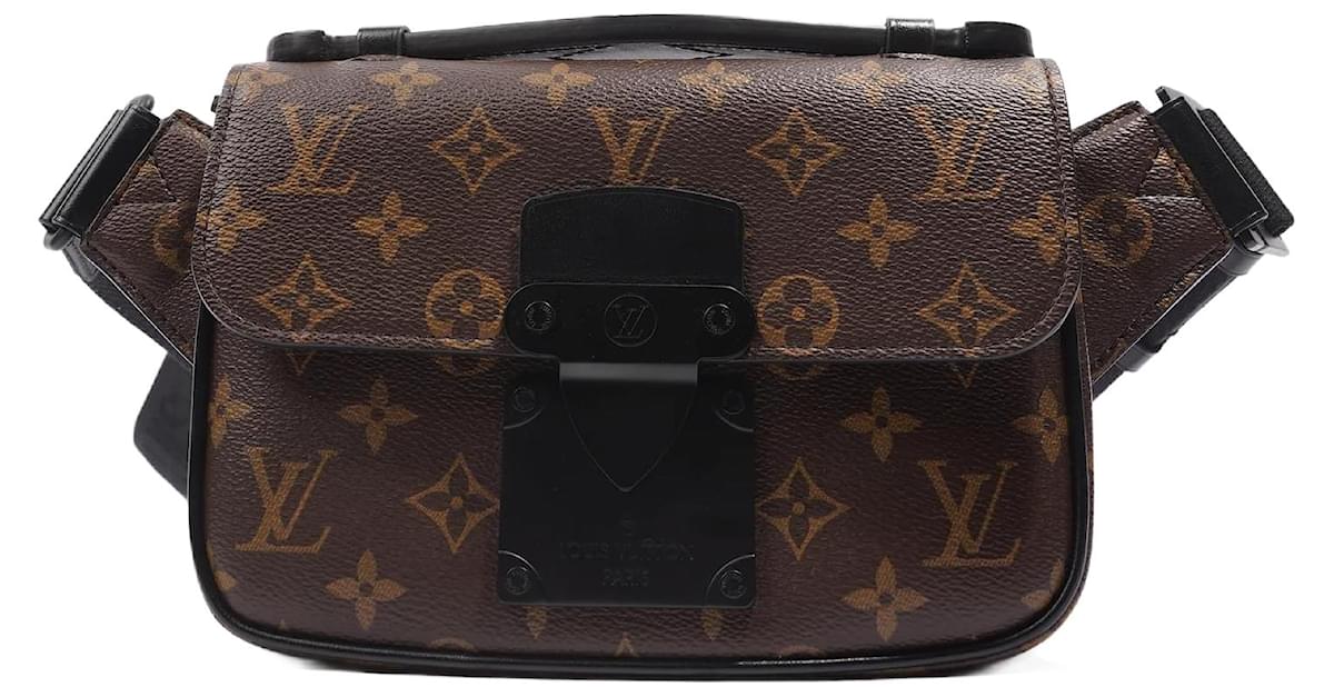 Bolso bandolera Louis Vuitton Senlis en lona Monogram marrón y cuero natural