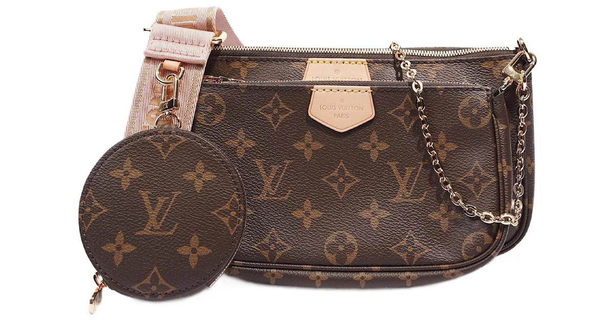 Louis Vuitton Womens Multi Pochette Bag Monogram Canvas Cloth ref