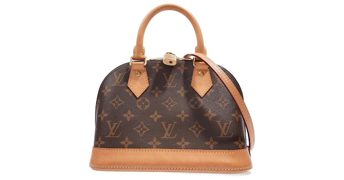 Louis Vuitton Alma Bag Monogram Canvas BB Brown Cloth ref.1006068