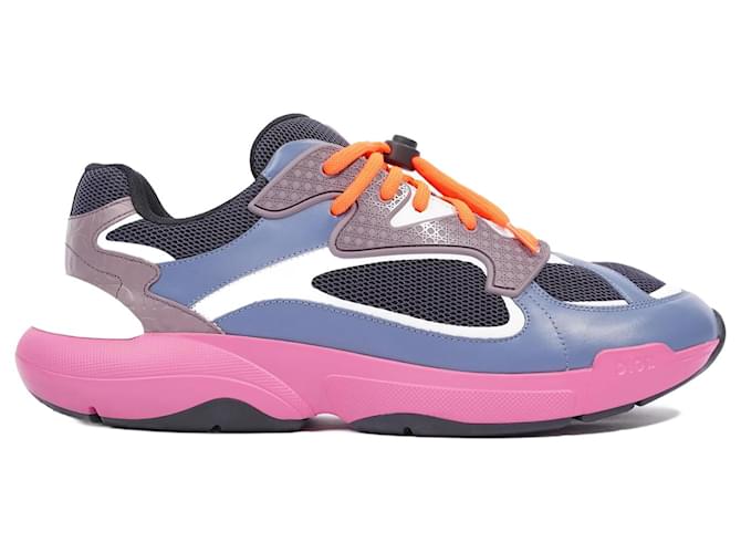 Christian Dior Mens B24 Blue pink White EU 44 UK 10 Leather