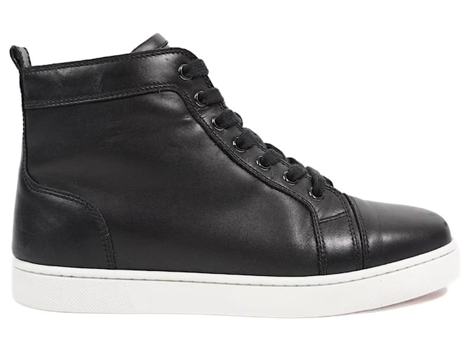 Christian Louboutin Mens Louis High Top EU 39 UK Black Leather