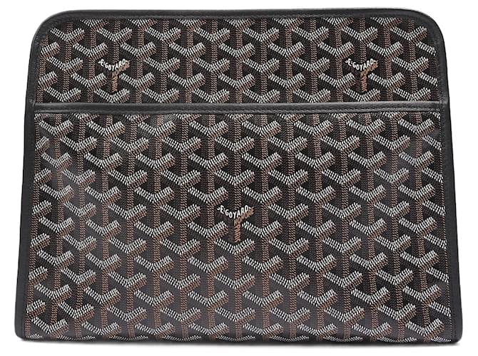 Goyard Jouvence Pouch Brown Canvas GM Cloth Joli Closet