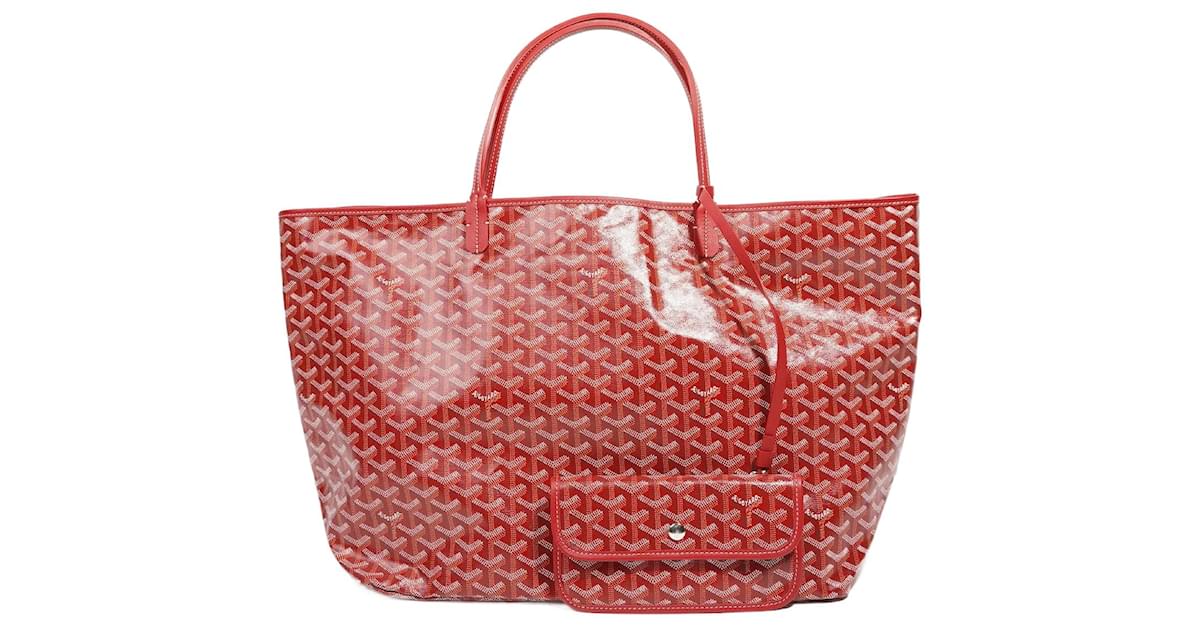 Goyard Womens Saint Louis Tote GM Red Cloth ref.1006430 - Joli Closet