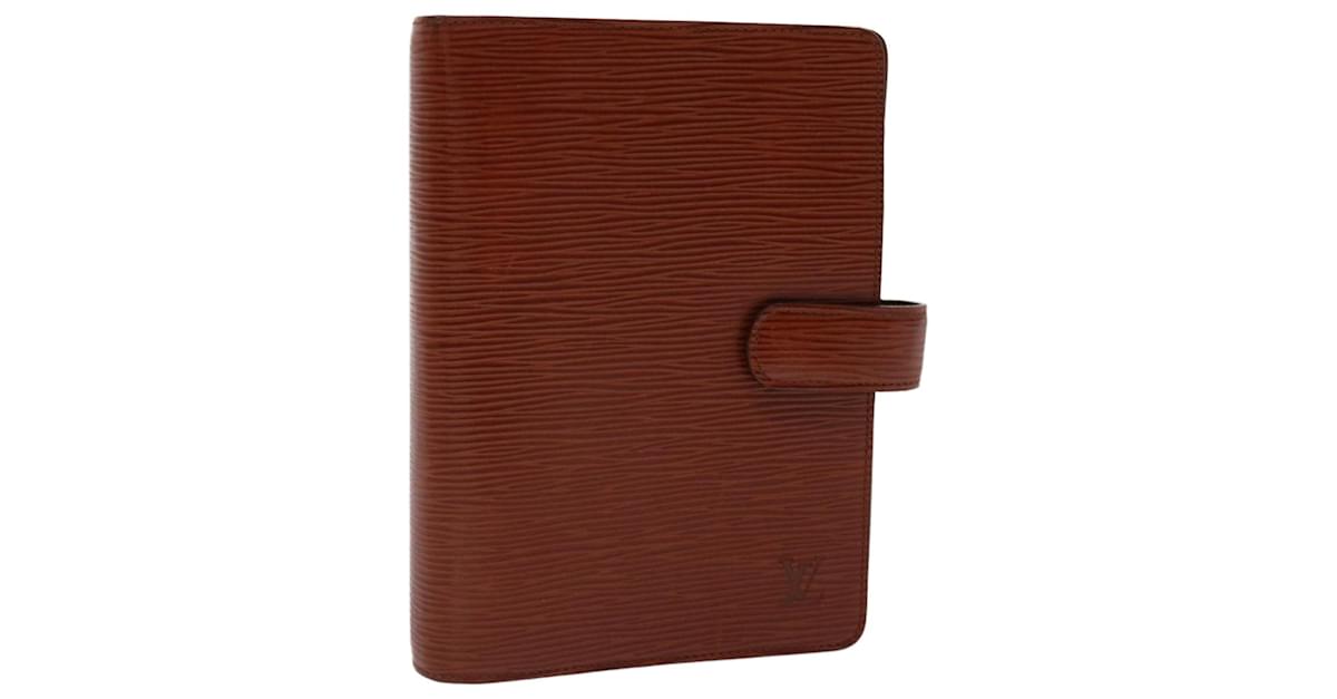 Louis Vuitton COUVERTURE AGENDA FONCTIONNEL MM Brown Leather ref.1007416 -  Joli Closet