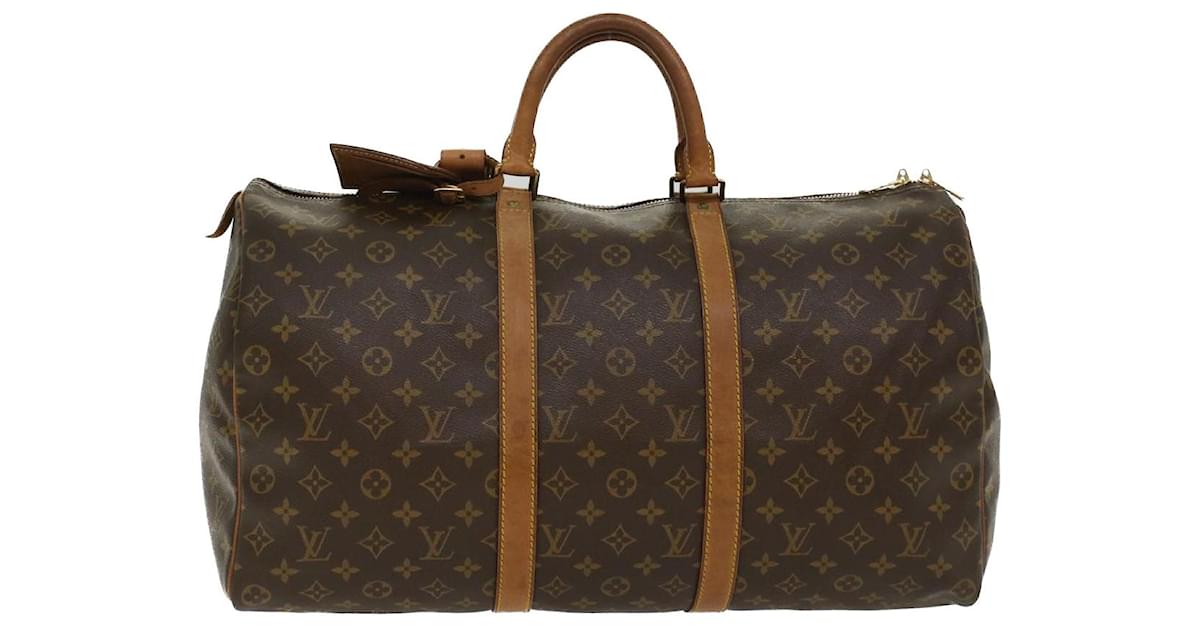 Louis Vuitton Monogram Keepall 50 Boston Bag M41426 LV Auth 43871