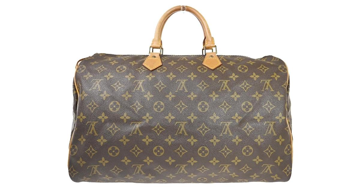 LOUIS VUITTON Speedy 25 Handbag N41532 Damier canvas Ebene Used Women LV