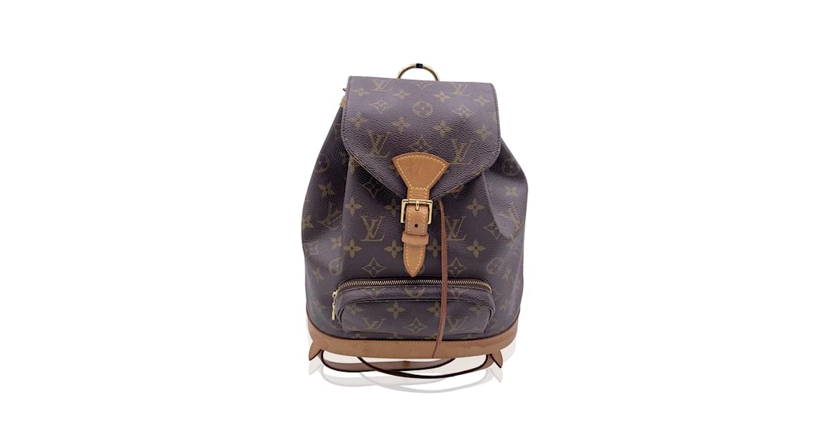 Louis Vuitton Vintage Monogram Montsouris MM Backpack M51136 Brown Cloth  ref.1008262 - Joli Closet