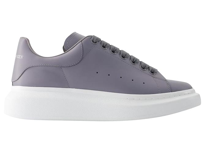 Oversized Sneakers Alexander Mcqueen Leather Grey ref