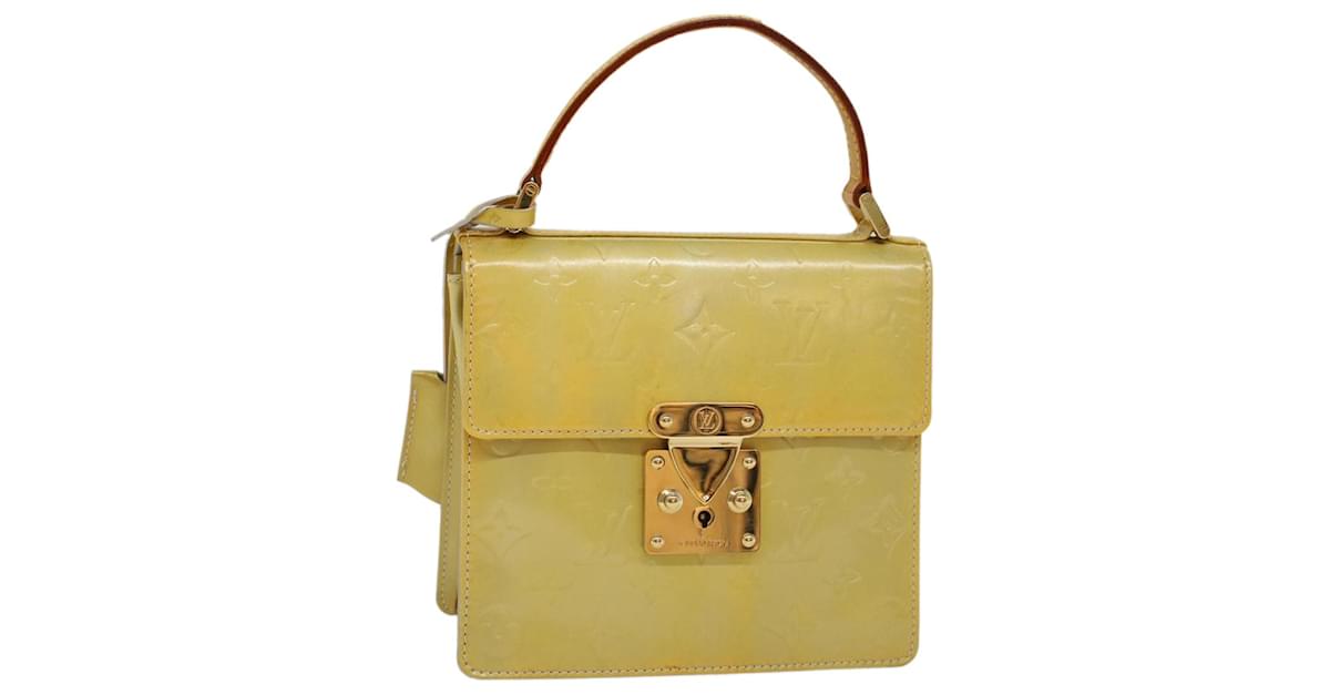 Louis Vuitton Louis Vuitton Spring Street Yellow Vernis Leather Hand