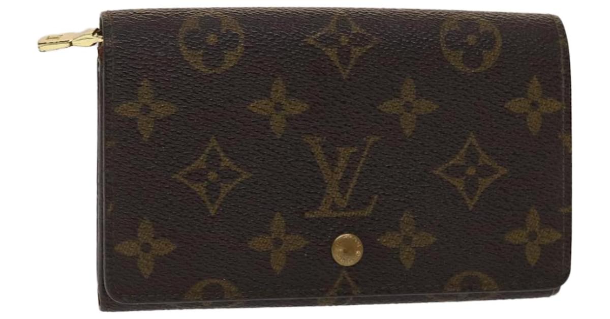 Louis Vuitton Porte Monnaie Billets Tresor Wallet Epi Leather Red